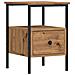 Comodini 2pz Rovere Artigianale 34x36x50cm in Legno Multistrato - Foto miniatura 6