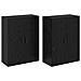Armadi da Muro 2 pcs Rovere nero 69.5 x 34 x 90 cm - Foto miniatura 1