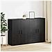 Armadi da Muro 2 pcs Rovere nero 69.5 x 34 x 90 cm - Foto miniatura 4