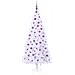 Albero di Natale artificiale Bianco 210 cm PVC e Acciaio - Foto miniatura 4