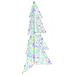 Albero di Natale con 160 LED Multicolore 150 cm Acrilico - Foto miniatura 1