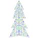 Albero di Natale con 160 LED Multicolore 150 cm Acrilico - Foto miniatura 2