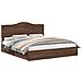 Letto con Contenitore con testiera Rovere Marrone 200 x 200 cm - Foto miniatura 1