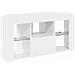 Mobile TV LED Angolare Bianco ad Alto Lucido 104 x 40 x 50 cm - Foto miniatura 6