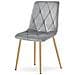 TYRA Velvet Chair - Elegante grigio chiaro per soggiorno x 4 - Foto miniatura 6