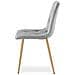 TYRA Velvet Chair - Elegante grigio chiaro per soggiorno x 4 - Foto miniatura 3