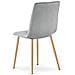 TYRA Velvet Chair - Elegante grigio chiaro per soggiorno x 4 - Foto miniatura 7