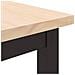tavolo Naturale 100 x 50 x 77 cm Legno ingegnerizzato e acciaio - Foto miniatura 7
