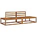 Set di divani da esterno 2 Pezzo Naturale 230,5 x 83 x 73 cm - Foto miniatura 1