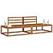 Set di divani da esterno 2 Pezzo Naturale 230,5 x 83 x 73 cm - Foto miniatura 3