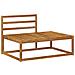 Set di divani da esterno 2 Pezzo Naturale 230,5 x 83 x 73 cm - Foto miniatura 4