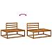Set di divani da esterno 2 Pezzo Naturale 230,5 x 83 x 73 cm - Foto miniatura 7