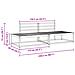 Set di divani da esterno 2 Pezzo Naturale 230,5 x 83 x 73 cm - Foto miniatura 8