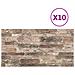 Pannelli da parete 10 pcs Multicolore 100 x 50 cm Schiuma EPS - Foto miniatura 2