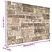 Pannelli da parete 10 pcs Multicolore 100 x 50 cm Schiuma EPS - Foto miniatura 4