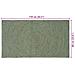Tappeti per area Verde Oliva 60 x 110 cm Juta - Foto miniatura 7