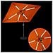 Parasol da Giardino con Luci LED 200 x 300 cm Poliestere - Foto miniatura 5