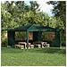Parete per tenda da festa 2 pcs 400 x 195 cm Verde PE e Acciaio - Foto miniatura 2