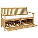 Panchina con contenitore con cuscino con porta 148 x 63 x 84 cm - Foto miniatura 2