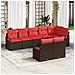 Set di divani 8 pcs Marrone polyrattan - Foto miniatura 2