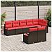 Set di divani 8 pcs Marrone polyrattan - Foto miniatura 3