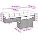 Set di divani 8 pcs Marrone polyrattan - Foto miniatura 8