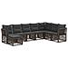 Set Divano da Giardino 8 pcs Grigio polyrattan - Foto miniatura 1