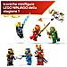 NINJAGO 71866 Display Personaggi Ninja - 15° Anniversario, Kit con Porta del Monastero, 8 Minifigure e Spade - Foto miniatura 6