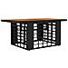 Set Divano da Giardino 5 pz Nero e Grigio scuro polyrattan - Foto miniatura 7