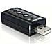 Scheda Audio 7.1, 2x3.5mm, USB2.0, Nero, Windows XP / Vista - Foto miniatura 3