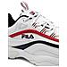 Scarpe Sneakers Fila Donna Ray Low 1010562 Pelle 150 Original Ai 2020 New Taglia 40 Colore Bianco - Foto miniatura 3