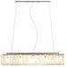 Lampadario con Perle di Cristallo Argento 104 cm E14 - Foto miniatura 3