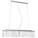 Lampadario con Perle di Cristallo Argento 104 cm E14 - Foto miniatura 5