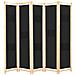 Divisorio A 5 Pannelli Nero 200x170x4 Cm In Tessuto - Foto miniatura 1