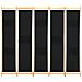Divisorio A 5 Pannelli Nero 200x170x4 Cm In Tessuto - Foto miniatura 2