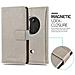 Custodia Compatibile Con Nokia Lumia 1020 In Marrone Cappuccino - Coperchio Protettiva Con Chiusura Magnetica, Funzione Stand E Tasca Per Le Carte - Foto miniatura 5