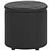 Pouf Contenitore In Ecopelle Nero 38 X 40 Cm Maryland - Foto miniatura 1