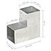 Connettori Pali A Forma Di L 4 Pz In Metallo Zincato 101x101 Mm - Foto miniatura 7