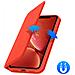 Custodia Iphone Xr Portacarte Funzione Supporto Similpelle Liscia Rosso - Foto miniatura 2