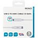 Usb-c - Cavo Usb-c, 1 M, Usb 3.1 Gen 2, Chipset E-marker, Bianco - Foto miniatura 2