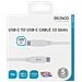 Usb-c - Cavo Usb-c, 1 M, Usb 3.1 Gen 2, Chipset E-marker, Bianco - Foto miniatura 4