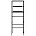Scaffale per Bagno con 3 Ripiani Nero 53x28x169 cm - Foto miniatura 2