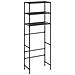Scaffale per Bagno con 3 Ripiani Nero 53x28x169 cm - Foto miniatura 1