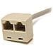 Cavo Adattatore sdoppiatore RJ45 2 a 1 - F / M - Foto miniatura 3