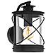 Luce da Parete Esterna Hilburn 20x20x28 cm Nera - Foto miniatura 2