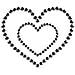 Gioielli Per La Pelle - Cuore In Diamante Nero - Foto miniatura 1