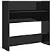 Scarpiere a Muro 4pz Nero Lucido 60x18x60cm Legno Multistrato - Foto miniatura 7