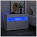 Comodini con Luci LED Bianco 60x35x40 cm in Legno Multistrato - Foto miniatura 1