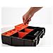 18416 Scatola Di Conservazione Armadietto Portaoggetti Rettangolare Plastica Nero, Arancione - Foto miniatura 2