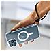 Cover Magsafe Iphone 12 Pro Max Bi-materiale Angoli Bumper Trasparente - Foto miniatura 3